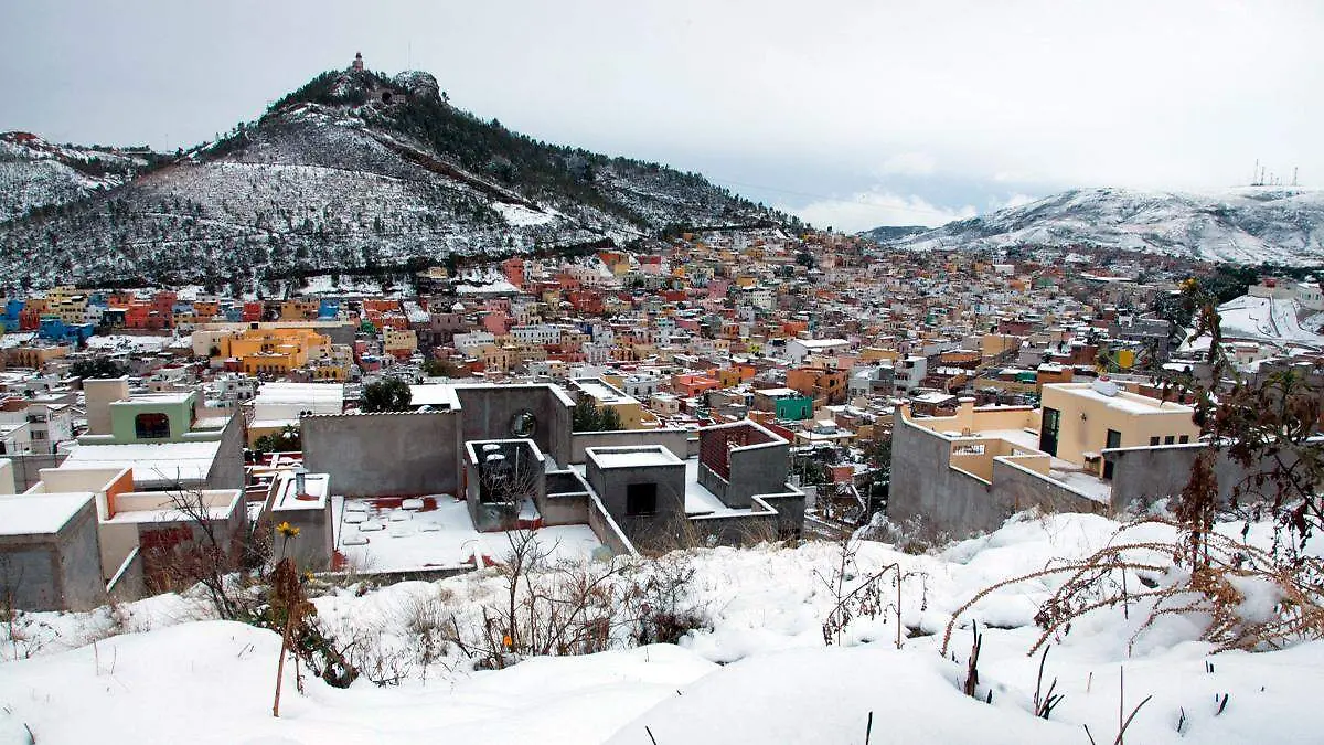 Caída de nieve en Zacateca